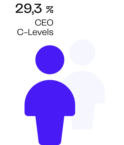 29,3% des CEO